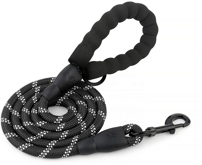 AXILA Dog Leash Dog Belts Leash For Dogs Puppy belt for dog chain Nylon (BLACK) 18 cm Dog Cord Leash(Black)