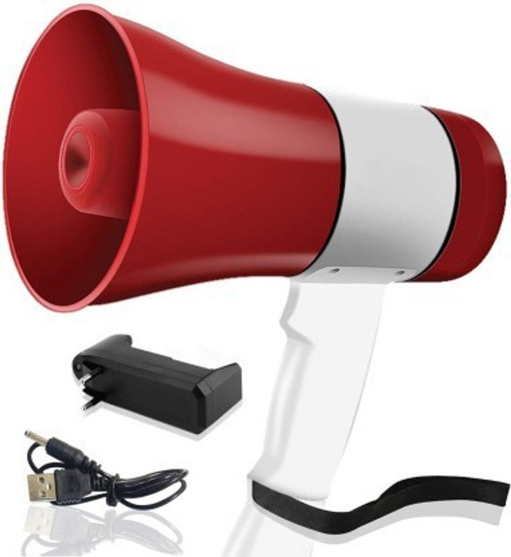 Svojas Wireless Megaphone Loudspeaker for Announcement with Bluetooth, Rechargeable Megaphone Speaker Lightweight Bullhorn - Adjustable Volume Control Outdoor PA System(35 W)