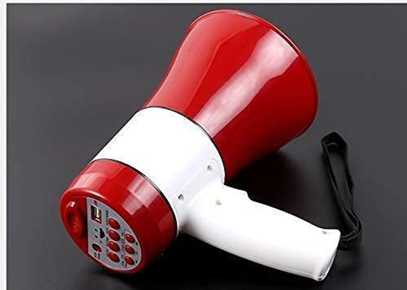 WON heavy duty megaphone with Mic/Talk/Record/Music/Siren/USB/Memory Crad/Recorder Outdoor PA System(20 W)
