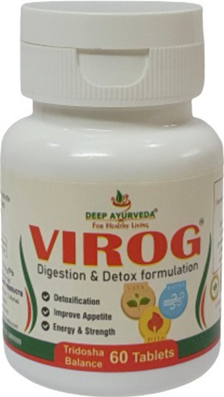 Deep Ayurveda VIROG-500mg Tablet for Tridosha Balance(60 Tablets)
