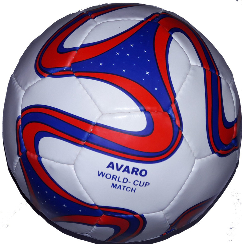 Avaro World Cup Match Football - Size: 5(Standard, Pack of 1, Red, Green, Blue, Yellow)