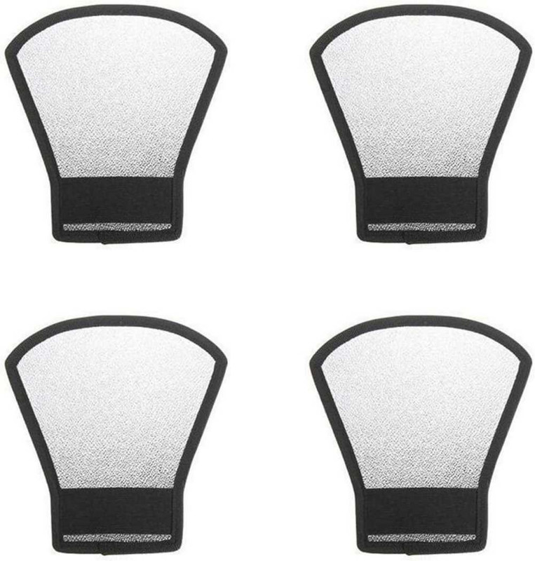 ALFASIYA Silver White Reflector for Camera Flash for Photography (Pack of 4) FLASH Diffuser(Silver, White)