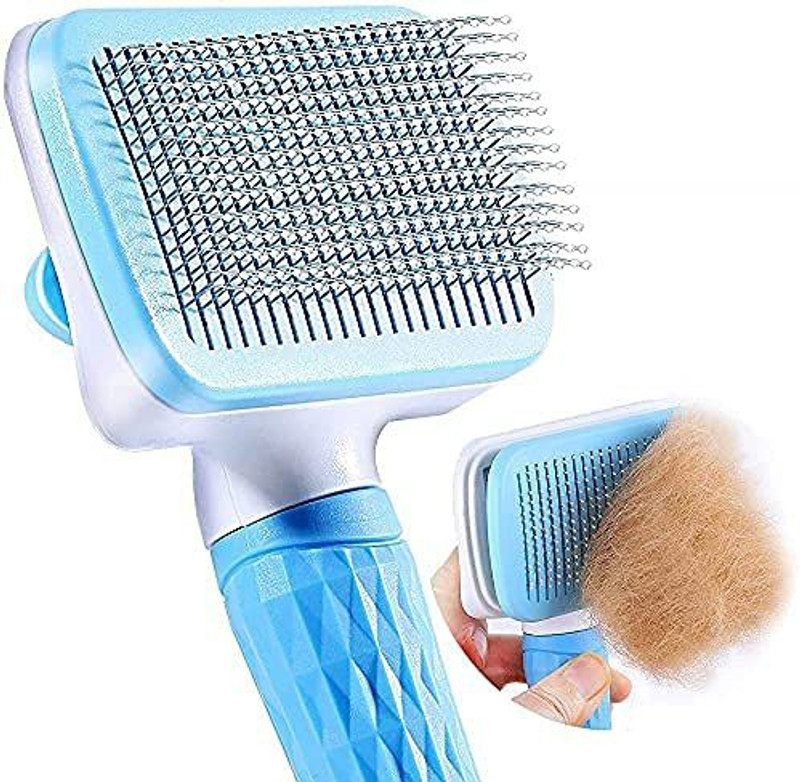 S.Blaze Comb Stainless Steel Pin Dog Grooming Brush-Slicker Brushes for Dog, Cat Slicker Brushes for  Rabbit