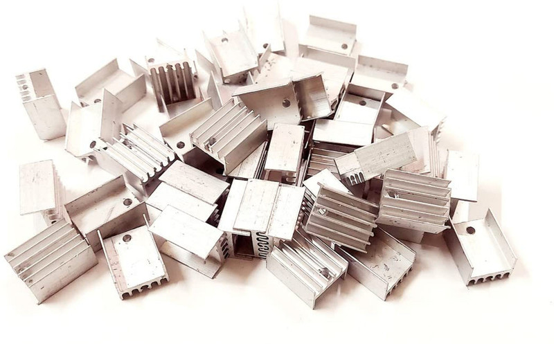 ERHIndia (Pack of 50) Aluminium Heat Sink for IRFZ44 etc. Laptop Heat Sink