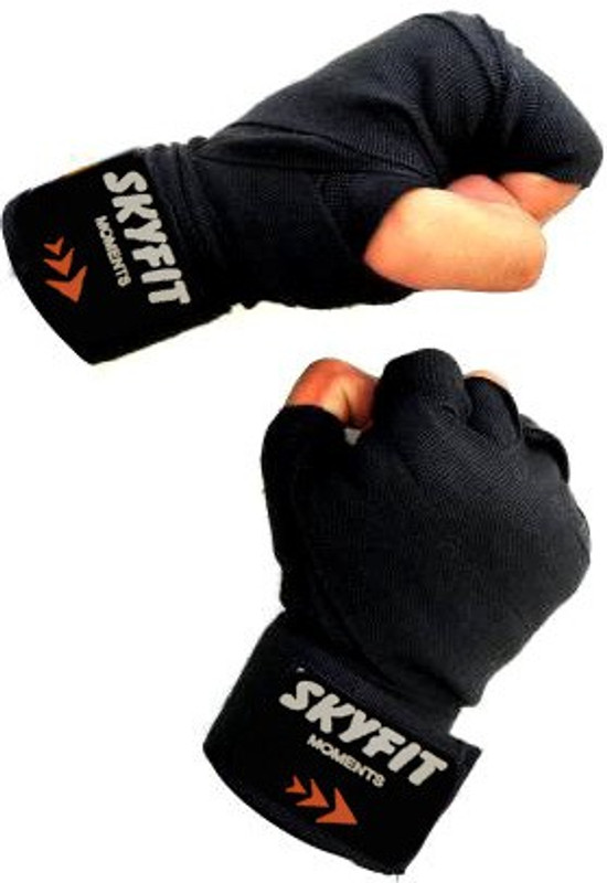 SKYFIT Hand Wrap Gloves For Gym Boxing And Pain Gym & Fitness Gloves(Black)