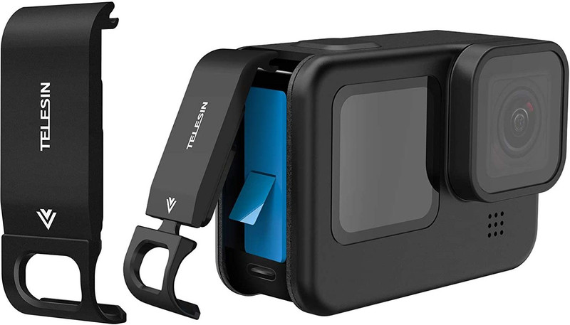 Telesin Metal Battery Cover For GoPro Hero9 Black Camera Housing