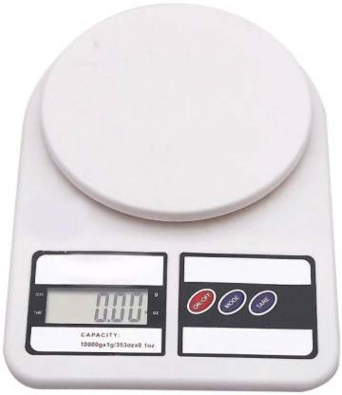 vincevirgo VIRGO sf 400 Electronic Digital 1Gm-10 Kg Weight Scale Lcd Kitchen Weight Scale Weighing Scale(White, Multicolor)
