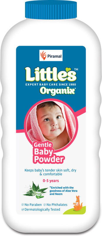 Little's Organix Gentle Baby Powder, with Organic Ingredient (Aloe Vera and Neem extract)(400 g)
