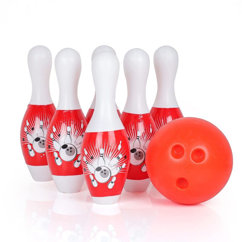KTRS Bowling Games for Kid 6Pin1 Balls Bowling Set for Kids Games Indoor Outdoor Play Sports Bowling Set