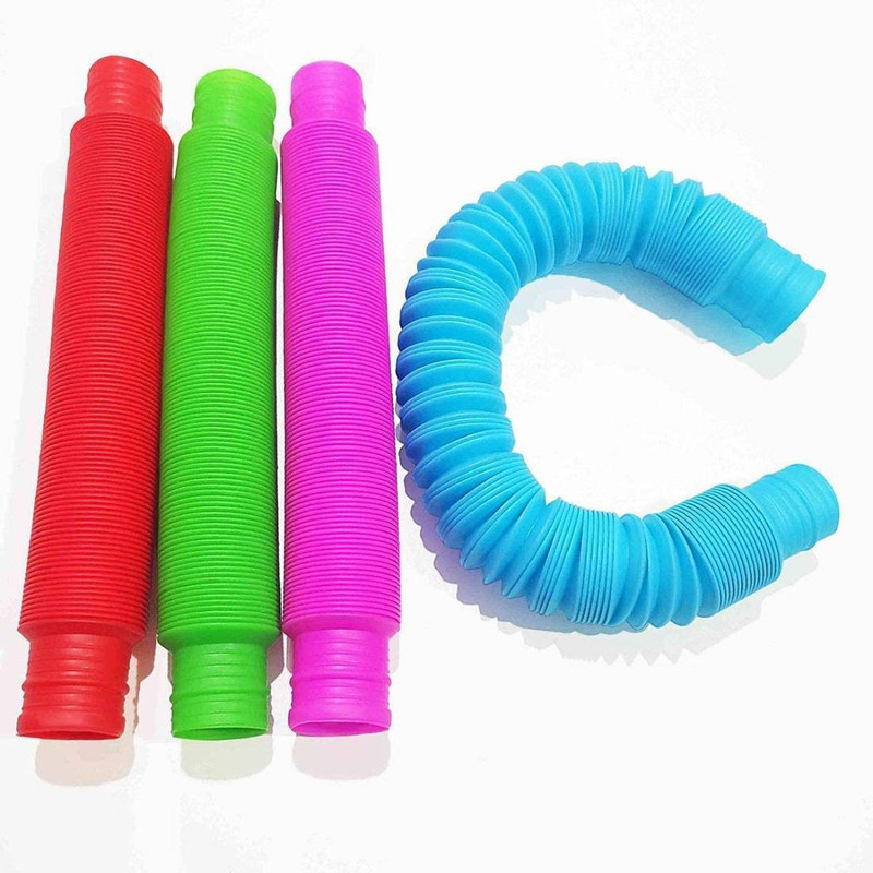 Critom Pop Tubes Sensory Toys (Pack of 6) (Multi Color) Pop Tubes Gag Toy(Multicolor)