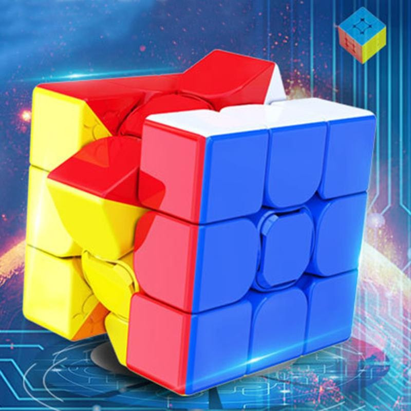 FORSIKHA Speed Cube 3x3x3 High Speed Stickerless Magic 3x3x3 Brainstorming Puzzle Cube(1 Pieces)