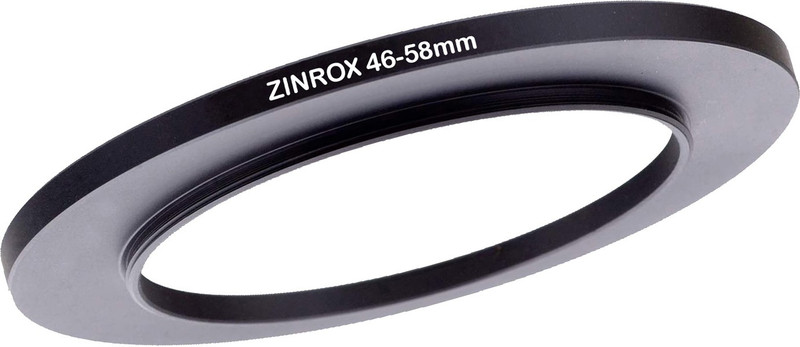 ZINROX 46-58mm Step Up Lens Filter Adapter Ring, - Size : 46mm to 58mm Stepping Ring Step Up Ring(46 - 58 mm)