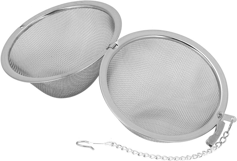 RASTVI Stainless Steel Loose Tea Ball Reusable Extra Fine Mesh, Chain Iced Tea & Coffee Tea Strainer(Pack of 1)