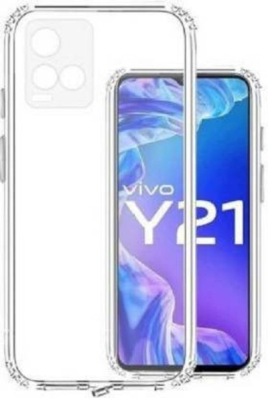 ALONZO Pouch for Vivo Y21, Vivo Y21G, Vivo Y21T, Vivo Y33s, Vivo Y33T, CAMTP(Transparent, Camera Bump Protector, Rubber, Pack of: 1)