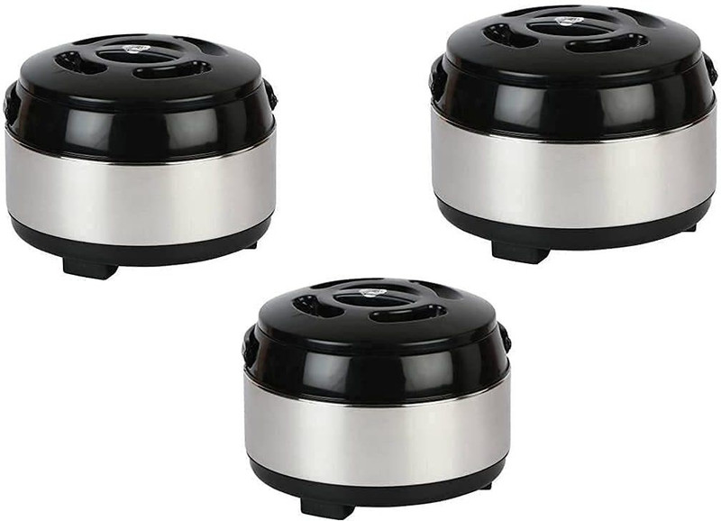 Flipkart SmartBuy Roti Box |Hot Pot| Pack of 3 Serve Casserole Set (1500 ml, 2000 ml, 2500 ml) Pack of 3 Thermoware Casserole(1500 ml, 2000 ml, 2500 ml)