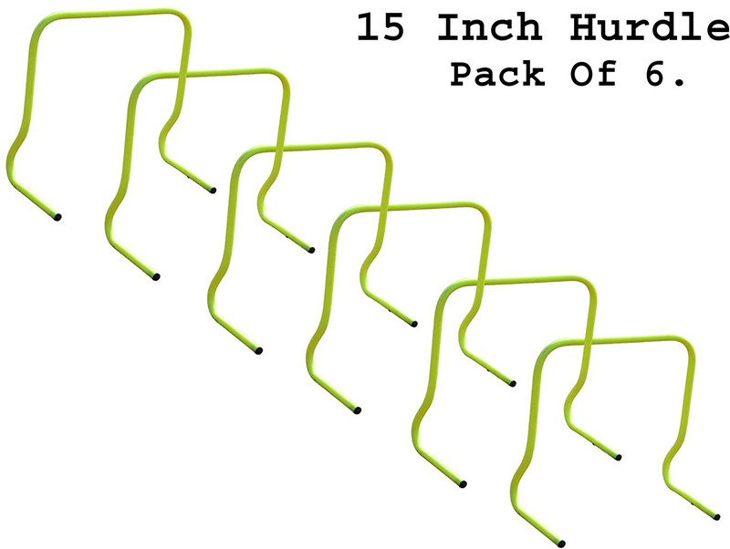 joya collection PVC Speed Hurdles(For Children, Adults Pack of 6 inch Set of 4 pcs Agility Hurdle for PVC Hurdles (For Adults, Children))