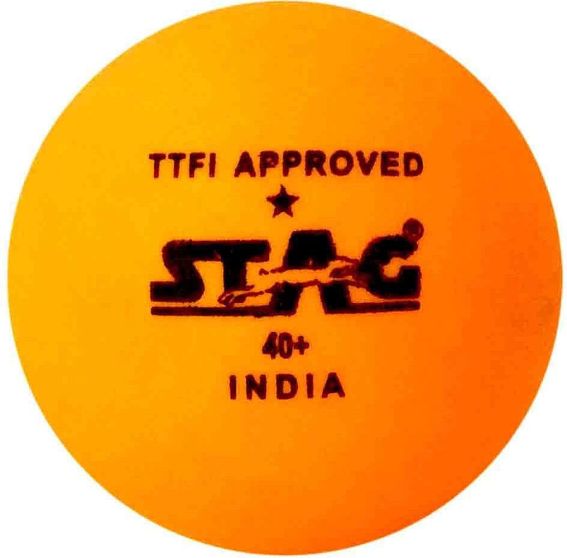 STAG One Star Plastic Table Table Tennis Ball(Standard, Pack of 30, Orange)