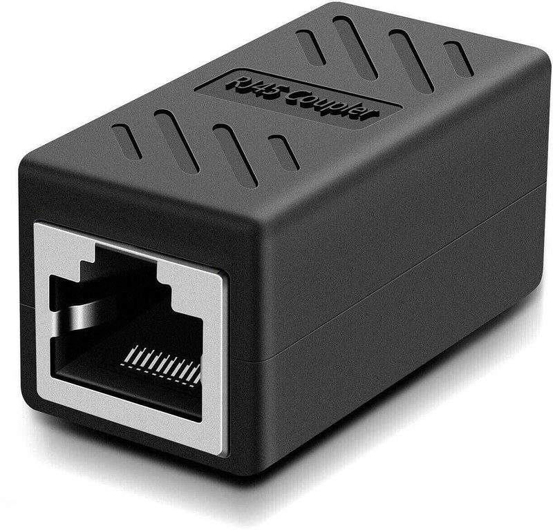 ULTRABYTES RJ45 Connector Plugs Ethernet Coupler for Cat5 Cat5e Cat6e Cat7. Wired Ethernet Lan Adapter compatible with Windows(1000 Mbps)