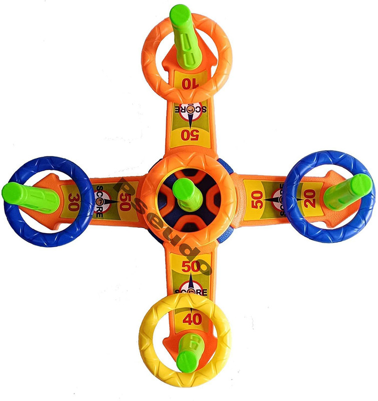 Myhoodwink Funny Ring Toss 5 Poles Game For Kids(Multicolor)