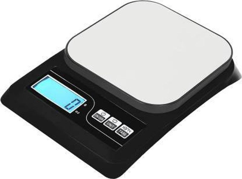 Rerent Digital 10 Kg LCD Kitchen Weight Scale Machine for measuring Kitchen SF413ABC128 Weighing Scale(Black)