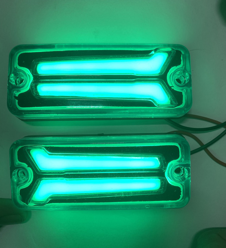 Auto MT Led Indicators SIDE PANEL INDICATOR for MARUTI GYPSY King 4x4, set of 2, Car Reflector Light(Green)