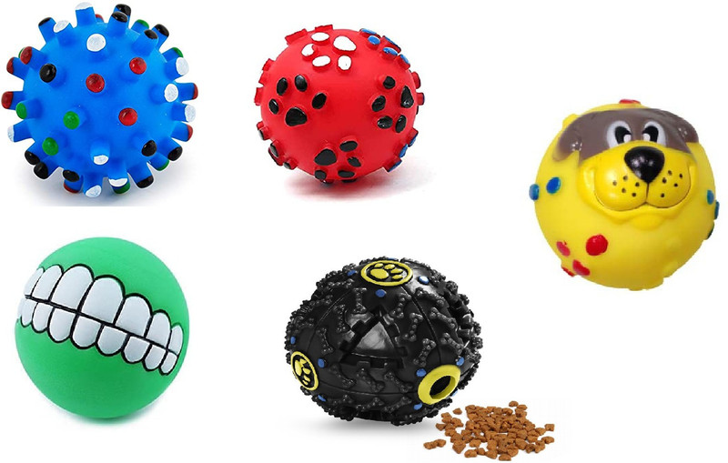 DogTrust Dog chew Toy paw print+Dog Face+Smile+Dog Treat ball For puppy &Dog Rubber Ball For Dog