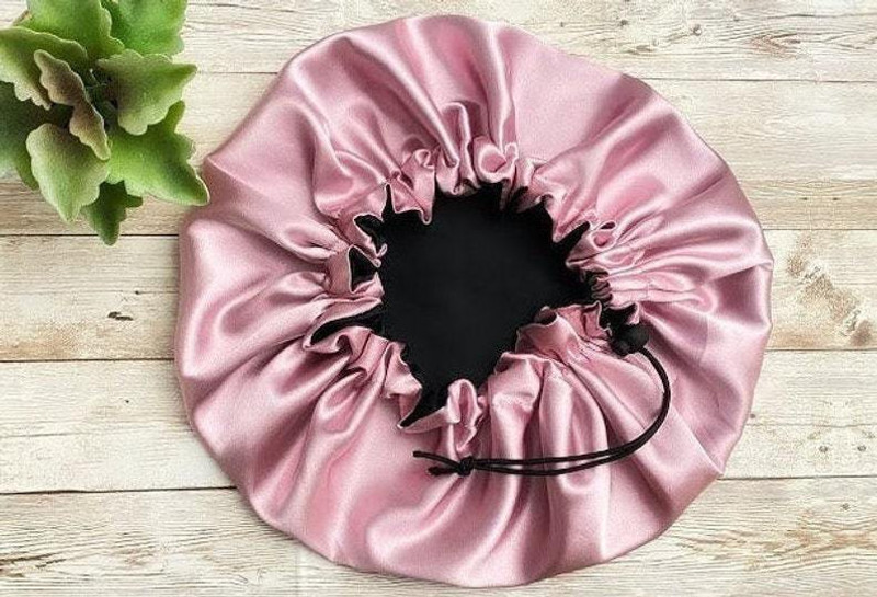 hiyansh sleep caps Handmad Reversible Luxuries Pure Satin Hair Bonnet satin sleep cap