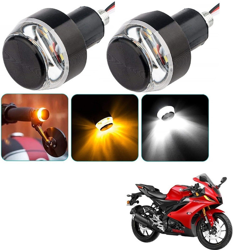 AuTO ADDiCT Front LED Indicator Light for Yamaha YZF R15(White, Yellow)