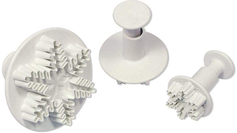 TRENDING PRODUCTS VILLA Plum Blossom Flower Cookie Cutter Plunger Set Cookie Cutter(Pack of 4)