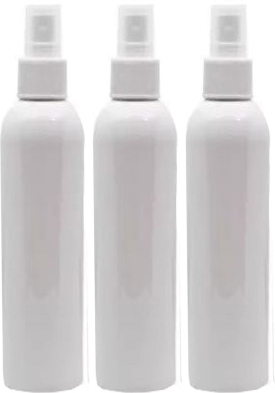 EverGlam Black & Milky White Bottle Refillable Fine Misst 100 ml Each(Pack of 2) 200 ml PET Spray Bottle(Pack of 2, Black, White)