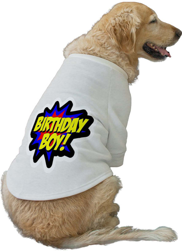 RUSE T-shirt for Dog(Birthday Boy-2Printed Dog Technical Jacket/Coat/Grey/XS)