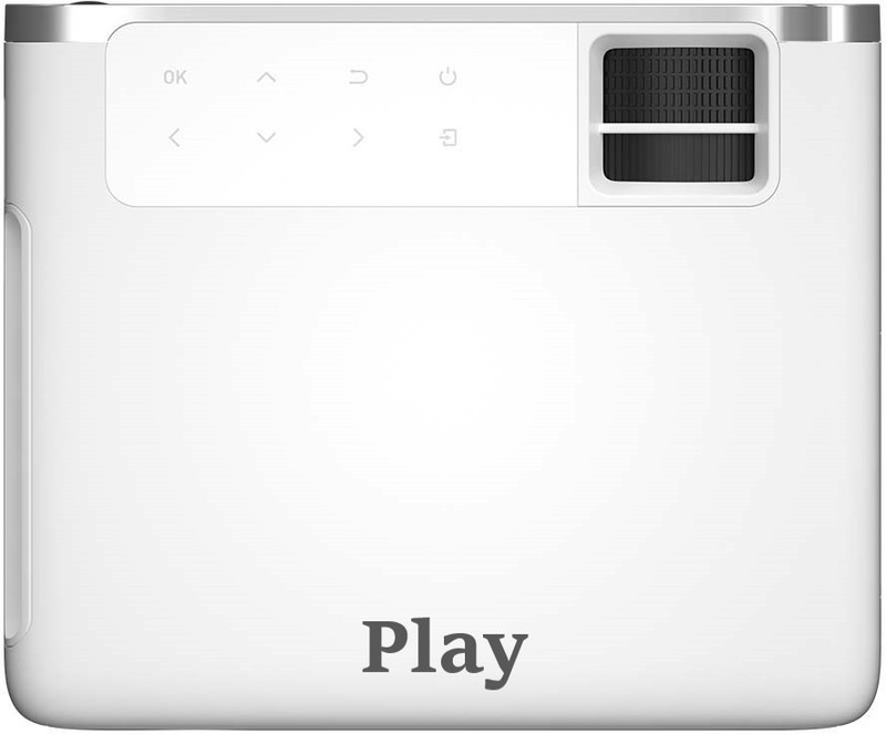 PLAY High Native 1280*800 resolution professional Led Android Home Theatre (White) (5500 lm) Portable Projector(White)