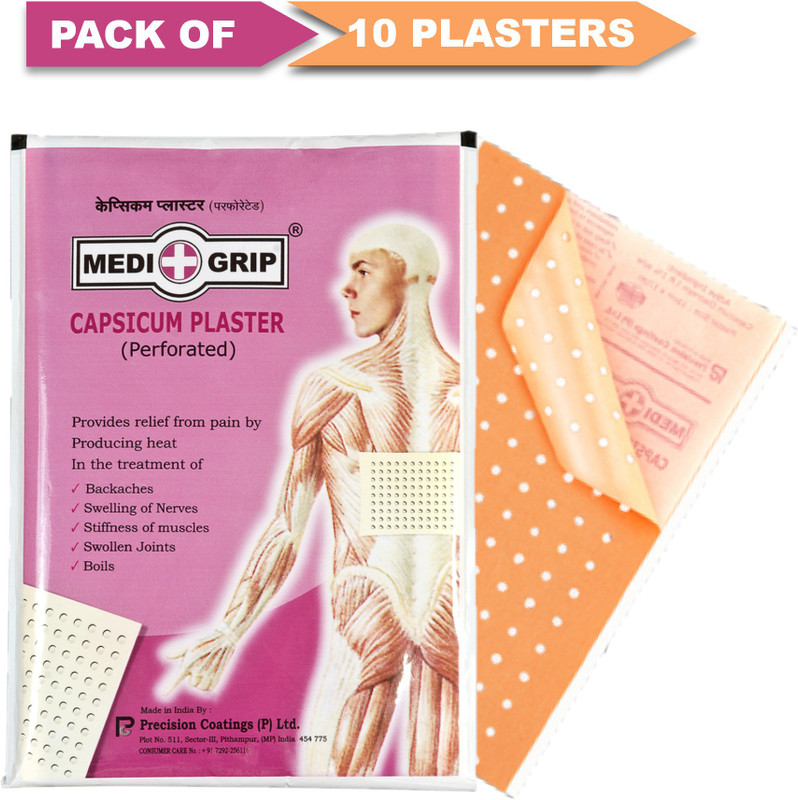 Medigrip Pain Relief Plaster Adhesive Band Aid(Set of 10)