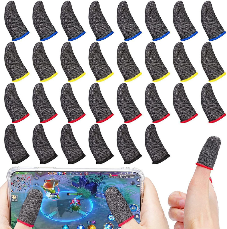ADONYX Pubg Freefire Gaming Sleep-proof Screen Thumbs Finger Sleeve(Pack of 4)