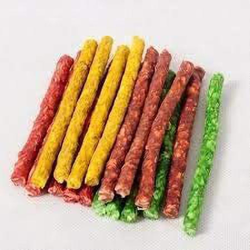 DogTrust BarkSticks Munchies (Combo of red, Yellow and Green) 1kg Chicken, Vegetable Dog Chew(1000 g, Pack of 1)