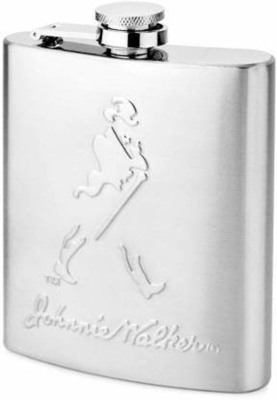 nunki trend Johnnie Walker Design Embossed 10oz (295 ml) Hip Flask - Alcoholic Beverage Stainless Steel Hip Flask(295 ml)