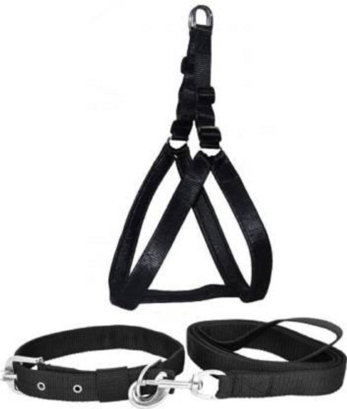 DYS Pets 1 inch Adjustable Harness Leash for Walking,Training,Comfortable Heavy Duty Dog Harness & Leash(Extra Large, Yellow, Red)