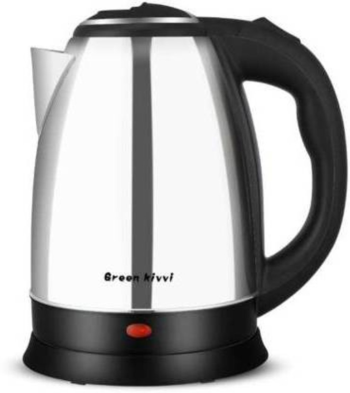 crystalia 701-18-SS Electric Kettle(1.8 L, silver & white)