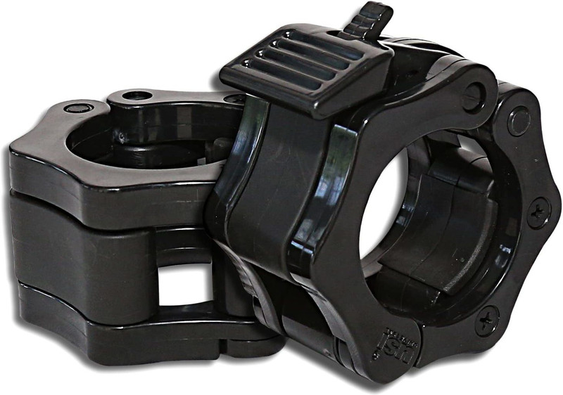 usi Olympic Barbell Lock , EASY LOCK FOR OLYMPIC BARBELL 733LJ Black Bar Lock(0.4 kg)