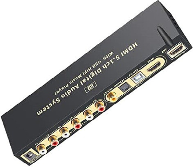 microware HD815BT 5.1Audio Decoder Bluetooth5.0 DAC DTS AC3 FLAC APE PC-USB SPDIF Media Streaming Device(Black)