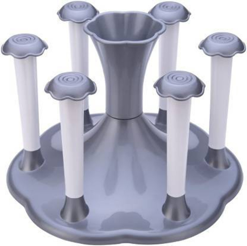 AONTAN Glass Stand Plastic Glass Holder Glass and Spoon Organiser Plastic, Steel Glass Holder