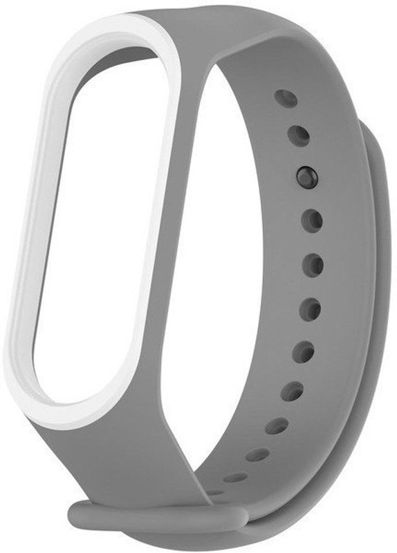 Epaal Dual Color Strap for Mi Band 4 & Mi Band 3 (Blue-Whiteline) Smart Band Strap(Blue)