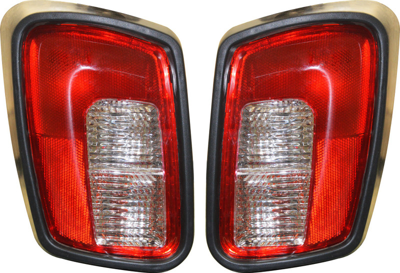 Allpartssource Tail Lamp Assembly Set with 12V Bulbs Suitable for Piaggio Ape City DLX Car Reflector Light(Red, Yellow, White)