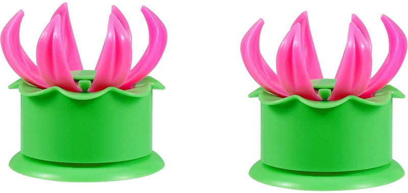 SEAHAVEN Steamed Stuffed Bun Making Mold Pastry Pie Steam Bun Dumpling Maker Mould Cooking Tool Sets Pink, Green Kitchen Tool Set (Pink, Green) Plastic Steamer(0.1 L)