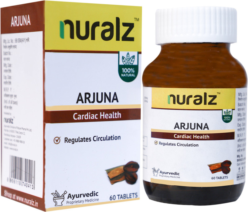 nuralz Arjuna Tablets - For Cardiac Wellness & Maintaining Blood Pressure (240 Tablets)(Pack of 4, 240 Tablets)