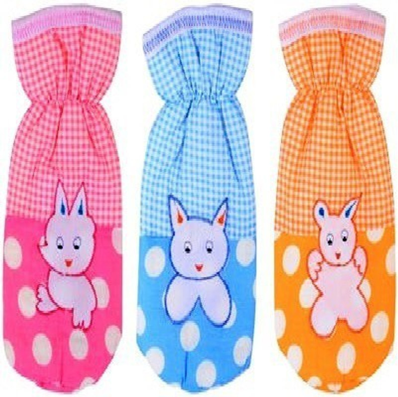 Chhote Janab COTTON BOTTLE COVER(PACK OF3)(Multicolor)