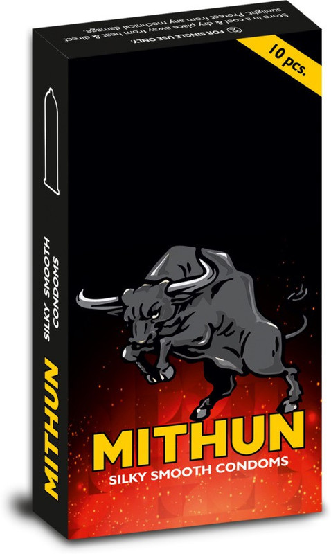 MITHUN Silky Smooth Condom(Set of 10, 100 Sheets)