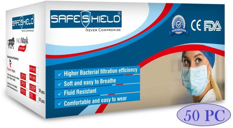 SAFESHIELD SHIELD 50 PCS Elevation Training Mask(Small)
