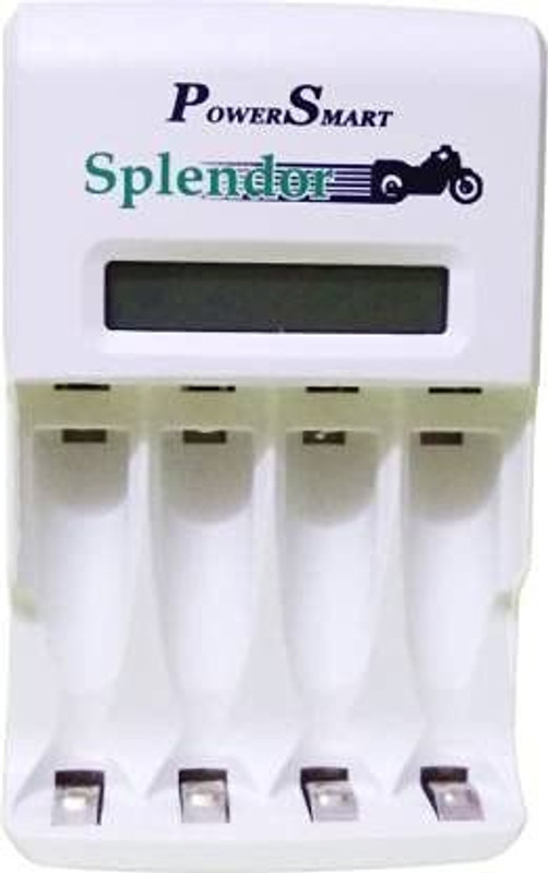 Power Smart Splendor PS 346 4 Hours Fast Charger NI-MH Ni-Cd AA/AAA Battery  Camera Battery Charger(White)