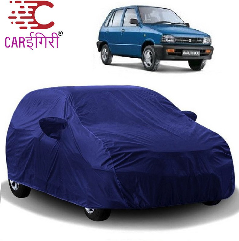 Carigiri Car Cover For Maruti 800 (With Mirror Pockets)(Blue)